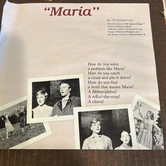 Edwin M Knowles China Company The Sound Of Music Maria Plate - Picture 10 of 13